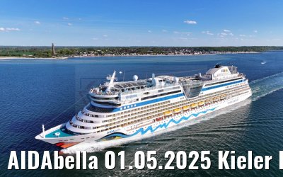 AIDAbella 01.05.2025 Kieler Foerde