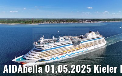AIDAbella 01.05.2025 Kieler Foerde
