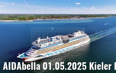 AIDAbella 01.05.2025 Kieler Foerde