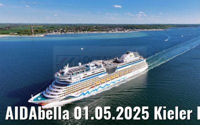 AIDAbella 01.05.2025 Kieler Foerde