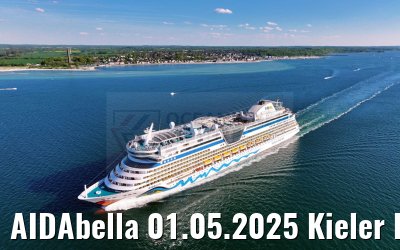AIDAbella 01.05.2025 Kieler Foerde