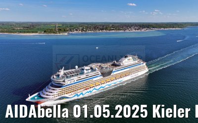 AIDAbella 01.05.2025 Kieler Foerde