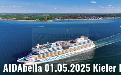 AIDAbella 01.05.2025 Kieler Foerde