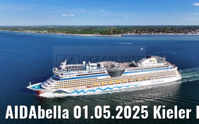 AIDAbella 01.05.2025 Kieler Foerde