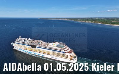 AIDAbella 01.05.2025 Kieler Foerde