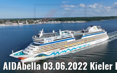 AIDAbella 03.06.2022 Kieler Förde