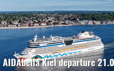 AIDAbella Kiel departure 21.06.2026