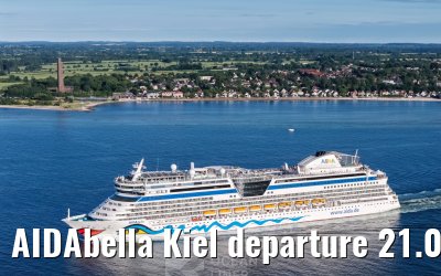 AIDAbella Kiel departure 21.06.2026