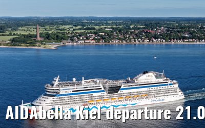 AIDAbella Kiel departure 21.06.2026