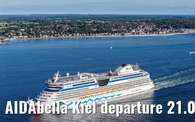 AIDAbella Kiel departure 21.06.2026
