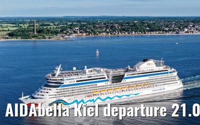 AIDAbella Kiel departure 21.06.2026