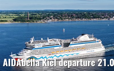 AIDAbella Kiel departure 21.06.2026