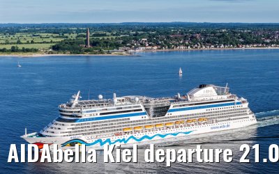 AIDAbella Kiel departure 21.06.2026