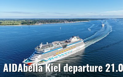 AIDAbella Kiel departure 21.06.2026