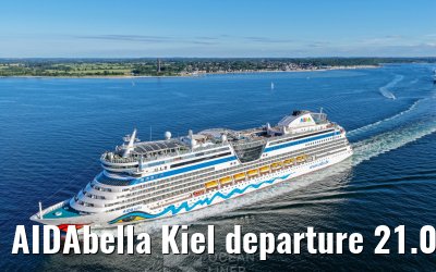 AIDAbella Kiel departure 21.06.2026