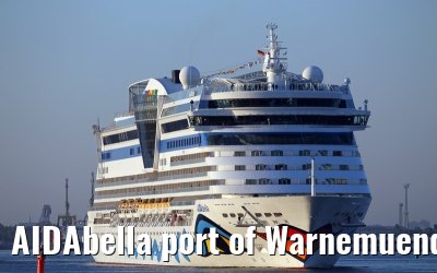 AIDAbella port of Warnemuende 04. September 2014
