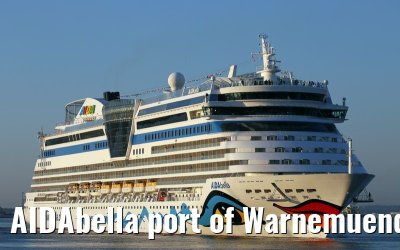 AIDAbella port of Warnemuende 04. September 2014
