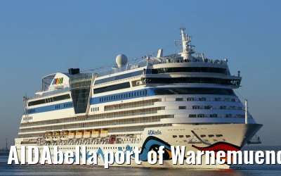 AIDAbella port of Warnemuende 04. September 2014