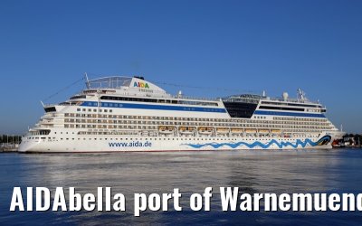 AIDAbella port of Warnemuende 04. September 2014