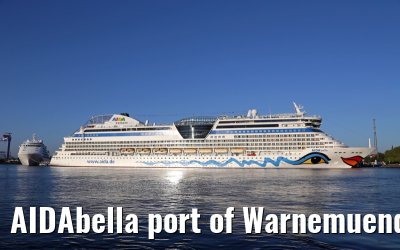 AIDAbella port of Warnemuende 04. September 2014