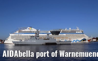 AIDAbella port of Warnemuende 04. September 2014