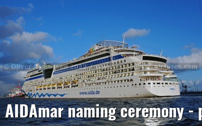 AIDAmar naming ceremony - port of Hamburg - 12th May 2012