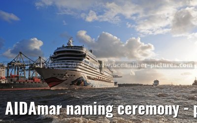 AIDAmar naming ceremony - port of Hamburg - 12th May 2012