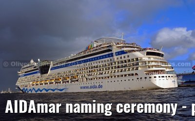 AIDAmar naming ceremony - port of Hamburg - 12th May 2012