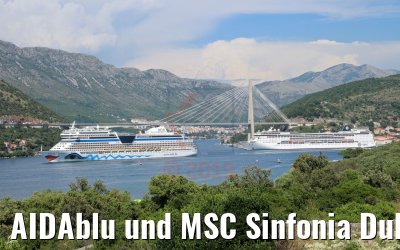 AIDAblu und MSC Sinfonia Dubrovnik 20.06.2019