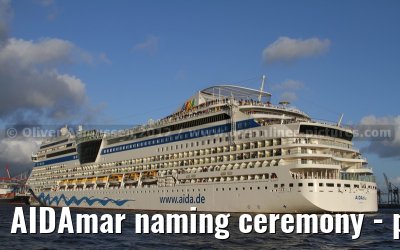 AIDAmar naming ceremony - port of Hamburg - 12th May 2012