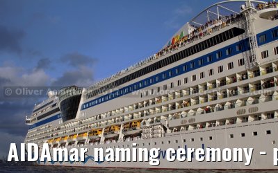 AIDAmar naming ceremony - port of Hamburg - 12th May 2012