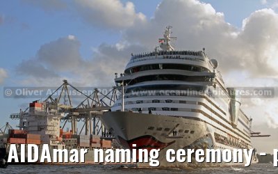 AIDAmar naming ceremony - port of Hamburg - 12th May 2012