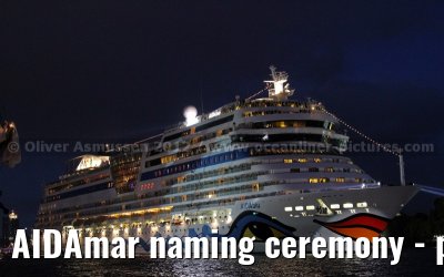 AIDAmar naming ceremony - port of Hamburg - 12th May 2012