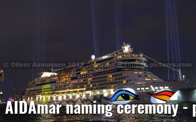 AIDAmar naming ceremony - port of Hamburg - 12th May 2012