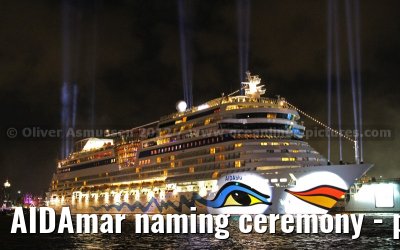 AIDAmar naming ceremony - port of Hamburg - 12th May 2012