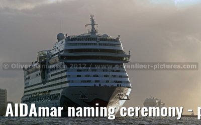 AIDAmar naming ceremony - port of Hamburg - 12th May 2012