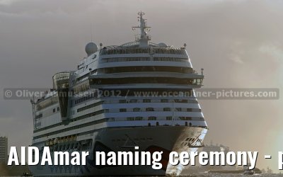 AIDAmar naming ceremony - port of Hamburg - 12th May 2012
