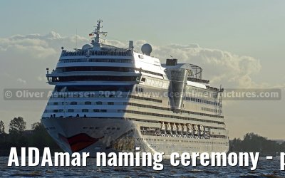 AIDAmar naming ceremony - port of Hamburg - 12th May 2012