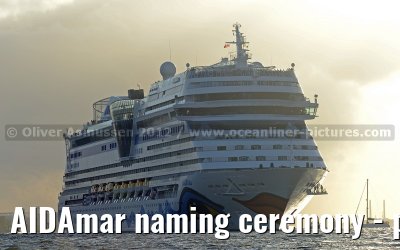 AIDAmar naming ceremony - port of Hamburg - 12th May 2012