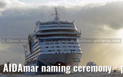 AIDAmar naming ceremony - port of Hamburg - 12th May 2012