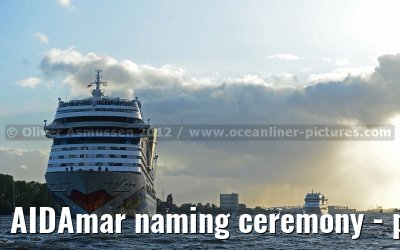 AIDAmar naming ceremony - port of Hamburg - 12th May 2012