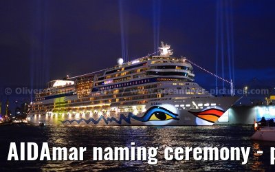 AIDAmar naming ceremony - port of Hamburg - 12th May 2012