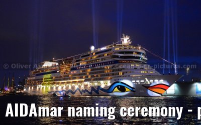 AIDAmar naming ceremony - port of Hamburg - 12th May 2012