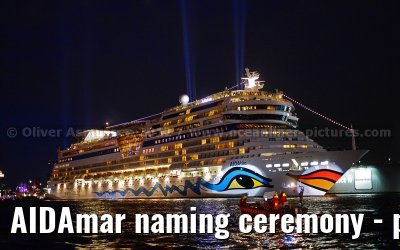 AIDAmar naming ceremony - port of Hamburg - 12th May 2012