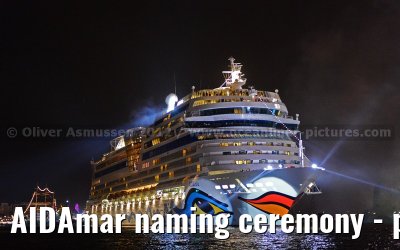AIDAmar naming ceremony - port of Hamburg - 12th May 2012