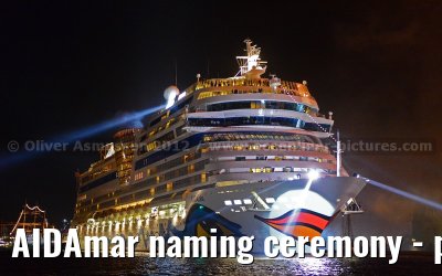 AIDAmar naming ceremony - port of Hamburg - 12th May 2012
