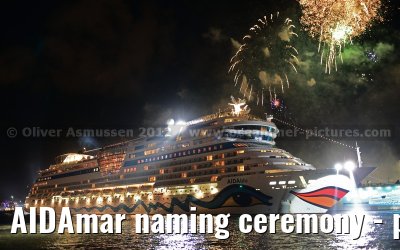 AIDAmar naming ceremony - port of Hamburg - 12th May 2012