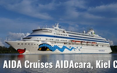 AIDA Cruises AIDAcara, Kiel Canal transit, 15. August 2014