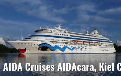 AIDA Cruises AIDAcara, Kiel Canal transit, 15. August 2014