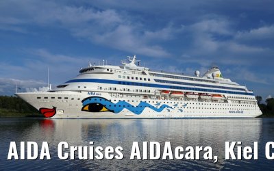 AIDA Cruises AIDAcara, Kiel Canal transit, 15. August 2014